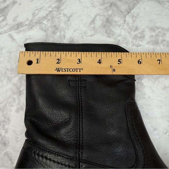 FRYE  Cara Roper Black Leather Ankle Boots - Women’s Sz 7.5 - Picture 12 of 16